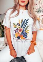 Spices of Israel Shirt Vintage Floral Shirt Tel Aviv Shirt Israeli Shirt Jewish Shirts Hebrew T-Shirt Jewish Gift Jewish T-Shirt Wildflowers 3XL beige