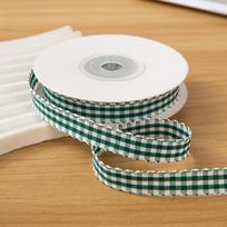 10 Yard Plaid Ribbon 1CM Reusable Roll of Satin Ribbon Easy Cut Gift Wrapping Bouquets Gingham Ribbons Flower Bouquet Wrapping L