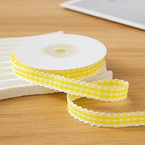 10 Yard Plaid Ribbon 1CM Reusable Roll of Satin Ribbon Easy Cut Gift Wrapping Bouquets Gingham Ribbons Flower Bouquet Wrapping L