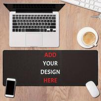 Customizable Large Desk Mat with Personal Photo and Word Games and Office Mouse Pad for Computers and Laptops Personalized Work 30x80x0.2cm white