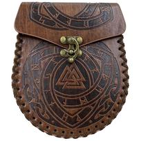 Vikingų stiliaus viduramžių piniginė ant diržo triangle S00119