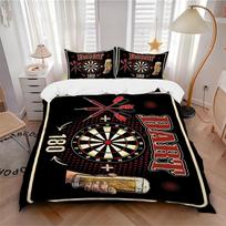 3Pcs Dart Night Fun Bedding Set Quilt Cover Pillowcase Home Christmas Xmas Halloween Gift 1 Duvet Cover 2 Pillowcase M928634 140cmx200cm