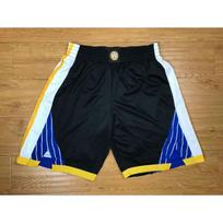 Vyriški krepšinio šortai su siuvinėta komandos juosta, tinklinio dizaino, retro sportiniai drabužiai, kuriuos dėvi gerbėjai XXXL black