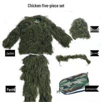PUBG Ghillie Suit: Hooded Leaf Camouflage Clothing for Real-Life CS Prop Child One Size ruda