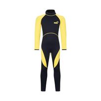 3MM Kids Full Wetsuit Surfing Diving Swimming Thermal Warm Neoprene Suit Boys Girls All S yellow