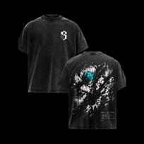 Grimmjow Jaegerjaques BLEACH Manga T-shirt Fashion Vintage Washed T Shirt Men Women Clothing Summer Casual Cotton Tees Clothes S black