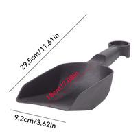 Multifunctional Soil Scoop Thickened Ergonomic Food Scooper Shovel Home Gardening Tools Lightweight for Transplanting Planting gray