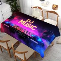 1 piece of 1PC DJ music equipment stage atmosphere pattern printed modern decorative art tableclothxzj 140X240cm