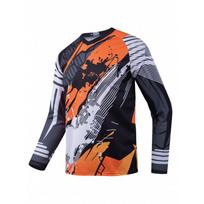 Mens Long Sleeve Quick-Dry Cycling Jersey Mountain Biking Trail Riding Breathable Sport T-Shirt XXL
