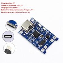 2PCS 3.7V 1A Micro/Type-c/Mini 18650 TP4056 Lithium Battery Charger Module Charging Board With Protection Dual Functions Li-ion