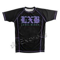 Summer V1 LXB AJJ Black Rash Guard Quick Drying Gym Tee Levelxblack Jersey T-shirts RANKED V2 NIVEL NEGRO RAASH GUARD Top 5XL black