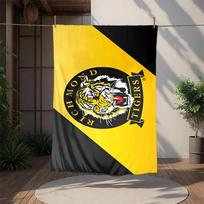 Richmond Tigers Flannel Blanket Soft Warm All-Season Throw, Design for Camping, Car Travel, Hiking Sofa, Bed, Office Perfect Gift for Parties 150cmx180cm