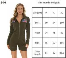 Moterų piloto kostiumas 80-ųjų filmas Top Gun Karinių oro pajėgų uniforma Suaugusiųjų Helovino Cosplay kostiumas Karnavalo Velykų Purimo Karnavalo kostiumas M black