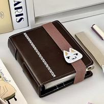 New A7 Brown Leather Notebooks Portable Kawaii Pocket Books Inner Page Thickened Hand Ledgers