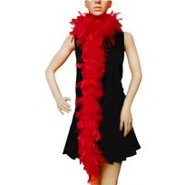 Turkey Feather Feather Boa Fluffy Apparel Fabric Fashion Feather Scarf  Cosplay raudona