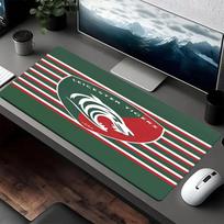 Leicester Tigers Theme Mouse Pad, Non Slip Rubber Base, Multifunctional Office & Home Decor, Perfect for Workspace Personalization. 50cmx100cm