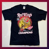 Vintage 1997 Detroit Red Wings Stanley Cup Champions T-Shirt M brown