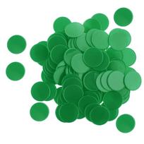 100pcs Casino Poker Game Board Chips DIY Craft 32mm Green green