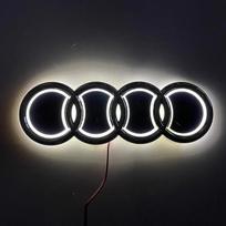 18X5.8CM LED Badge Light Exterior for new Q2 Q8 A1 A2 Q3 A3 A4 A5 A6 A7 A8 Q5 Q7 TT Car Rear Trunk Emblem Sticker Accessories 18X5.8CM