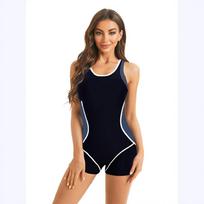 Women S One Piece Printed Slimming Competitive Sports Swimming Suit 4XL