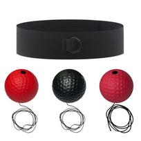 Headband Boxing Reflex Ball Speed Reaction Training Kids Adults Stress Relief Home Gym Knitted Headband, Deluxe 3 Balls