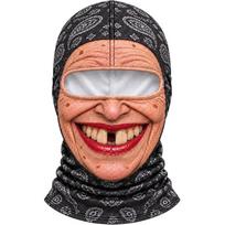 Full Coverage Old Man Balaclava Face Mask Missing Teeth Pattern Funny Ski Mask  Costume Parties 2 beige