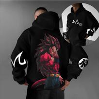 Dragon Ball Super Saiyan 4 Vegeta  Men's and Women's Summer Fashion Street Casual Loose T-Shirt, Hoodie, Shorts and Sweatpants XL black