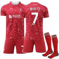 Paaugliams Vaikams Suaugusiems Individualus Vardas Futbolo Apranga 2026-27 Liverpool Namų #7 WIRTZ Sportinis Treniruočių Džersio Rinkinys su Kojinėmis M