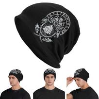 Berserker Viking Unisex Adult Beanies Caps Knitting Bonnet Hat Warm Hip Hop Autumn Winter Outdoor Skullies Hats One Size black