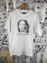 Sade It Is A Crime Vintage White T-Shirt M gray
