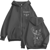 Anime Death Note Misa Amane Zipper Hoodies Men Women Clothing Fashion Casual Long Sleeve Zip Up Hooded Sweatshirts Jacket Coat M black