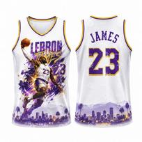 Basketball jersey LeBron James 76 basketball jersey Summer Sports Men's Shirt Children's Clothing Tee S