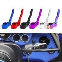 Universal Aluminum Car Steering Wheel Turn Signal Lever Extension Adjustable Position Up Kit Turn Rod Auto Styling Accessories Interior Modification mėlyna
