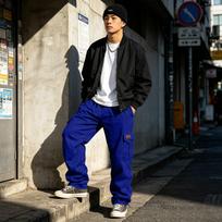 Men's Multi-Pocket Cargo Pants Loose Fit Work Trousers with Stylish Design M black