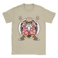 Dragon Ball Master Roshi Manga T-Shirts for Fashion Pure Cotton Tees Crew Neck Short Sleeve T Shirt Summer Tops Unisex XXXXL white