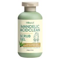 Facial Exfoliating Scrub Gel, Mandelic Acid Gentle Peeling Cleanser Deep Pore Clean, Smooth Bright Skin, 100g 1pc beige