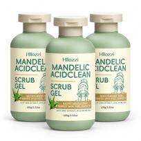 Facial Exfoliating Scrub Gel, Mandelic Acid Gentle Peeling Cleanser Deep Pore Clean, Smooth Bright Skin, 100g 3pcs