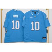 North Carolina Tar Heels Drake Maye 10 Football Jersey Mens Sports Fan Game Day Top Blue - 10 white
