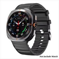 PeakForm Band For Samsung Galaxy Watch Ultra 2 47mm Original Silicone Nylon Sport Correa Bracelet Watch Ultra 2024/2025/2026Straps Galaxy Ultra (2024) black