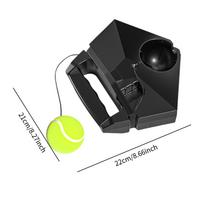 Portable Tennis Rebounder Set for Individual Practice Sessions Base with Ball black