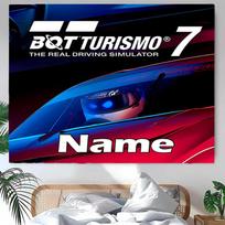 Personalized Astro Bot Background Tapestry,Custom Name Birthday Party,Multifunctional Wall Decoration for Home Decor,Various Occasions 180cmx230cm