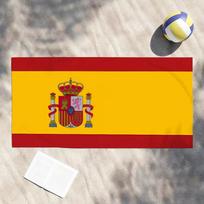 Red Yellow Spain Flag BeachTowel,Microfiber Quick Dry Breathable Large Size,Poolside Vacation Bathroom,National Flag Print Towel 40x60cm red