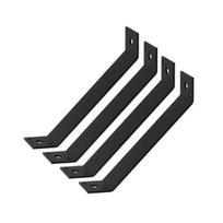 Bevel Structural Fastener 4PCS 45 Degree Angle Support Bracket for Pergola, Heavy Duty Mild Metal Beam Set Steel Rust Resistant Frame, S