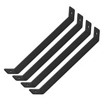 Bevel Structural Fastener 4PCS 45 Degree Angle Support Bracket for Pergola, Heavy Duty Mild Metal Beam Set Steel Rust Resistant Frame, L