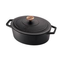 Emaliuotas ketaus puodas / troškintuvas BerlingerHaus 5,56L | 30x22x12cm (ovalinis) | Strong Mold BH/6518