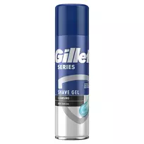 GILLETTE serijos skutimosi gelis su aktyvuota anglimi 200ml