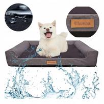 DOGESTE XL vandeniui atsparus šunų guolis-sofa su nemokamu siuvinėjimu, 100 × 65 cm