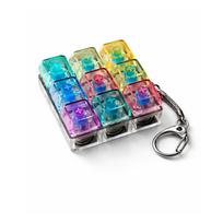 Antistresinis fidget pakabukas klaviatūra LED