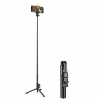 Asmenukių lazda ("Selfie sticks") LED užpildymo šviesa selfie lazdelė, 48 col., 1 vnt., Black stainless steel 1.3m