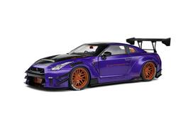 Diecast Modelis Solido S1805812 Nissan Gt-R (R35) W/ Liberty Walk Body Kit 2.0 Purple 2022 1/18
